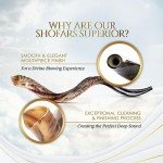 Kosher Jewish Kudu Blowing Horn Instrument Shofar from Israel - Kudu Shofar Angels Musical Instrument – Half Polished/Natural (Single, 50"-52" - UNIQUE)