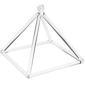 Clear Quartz Crystal Singing Pyramid (3 inch- 20 Inch) Quartz Crystal Singing Pyramid Healing Musical Instrument Quartz Singing Pyramid With Carry Case Bag For Sound Healing Meditation