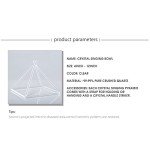 Clear Quartz Crystal Singing Pyramid (3 inch- 20 Inch) Quartz Crystal Singing Pyramid Healing Musical Instrument Quartz Singing Pyramid With Carry Case Bag For Sound Healing Meditation