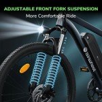 26inch Electric Bike Adults 500W 48V Mountain City E-Bike W/ Smart LCD Commuter