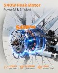 VICTRIP Seeker S Electric Bike for Adults 350W(Peak 540W) 26 inch Electric Bicycle Step Thru Ebike, with 36V/9Ah Battery, 20MPH, 7-Speed Gears and Front Suspension, UL 2849 Certified E-Bikes