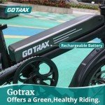 Gotrax S3 16" Electric Bike, Max Range 25Miles(Pedal-Assist)&Max Speed 20Mph, 500W Folding E-Bike with 280.8Wh Battery, Adjustable Seat&Dual Fenders, Commuter Electric Bicycle for Adults/Teens Black