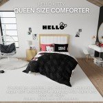 Franco Collectibles Hello Kitty Bedding Super Soft Cozy Microfiber Reversible Comforter, Queen, (Officially Licensed Product)