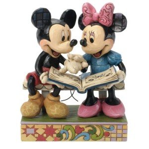 Disney Traditions by Jim Shore 85th Anniversary Mickey and Minnie Mouse Stone Resin Figurine, 6.5”