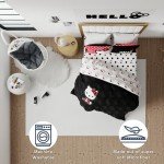 Franco Collectibles Hello Kitty Bedding Super Soft Cozy Microfiber Reversible Comforter, Queen, (Officially Licensed Product)