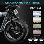 YYG Electric Bike 1200W 48V/20Ah Dual Suspension 4.0 Fat Tire  32MPH Adult Ebike