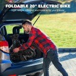 VARUN E Bike 20" Peak 750W Folding Electric Bicycle 48V 7.8Ah Ebike for Adults
