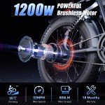 YYG Electric Bike 1200W 48V/20Ah Dual Suspension 4.0 Fat Tire  32MPH Adult Ebike