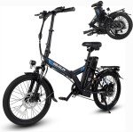 VARUN E Bike 20" Peak 750W Folding Electric Bicycle 48V 7.8Ah Ebike for Adults