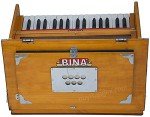 BINA 23B Deluxe, Harmonium, 2 1/2 Octaves, 32 Keys, Small, Portable, Compact, Special Reeds, Safri, Natural Color, Bag, Kirtan, Musical Instrument Indian (PDI- DAA)