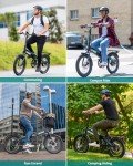 Gotrax R1 20" Folding Electric Bike with 40 Miles Range by 48V Battery, 20Mph Power by 350W, Weighs Only 45lbs, LCD Display & 5 Pedal-Assist Levels, Suitable for Leisure Riding&Commuting Black