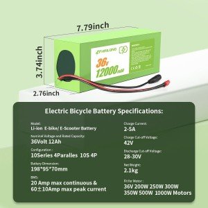 36V 48V 52V 60V 20Ah 30Ah Ebike Battery Electric Bike Motor Lithium Battery BMS