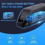 52V 48V 36V 10Ah 15AH 20Ah Ebike Battery for 100W-2000W Electric Bicycle Lithium