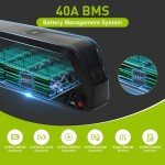 52V 48V 36V 10Ah 15AH 20Ah Ebike Battery for 100W-2000W Electric Bicycle Lithium