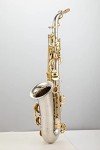 Sax Alto EB Tone Saxophone Silver Plated Key Sax Professional Musical Instrument with Mouthpiece Case Gloves Sax Instruments