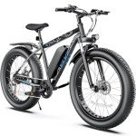 Vivi Electric Bike 26" x 4.0 Fat Tire Electric Bicycle, Peak 1000W Electric Mountain Bike, 48V 13AH Lithium-Ion Battery, 25MPH, Up to 60 Miles