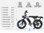 V8 Electric Bike for Adults, Fat Tire E Bike with 750W Peak Motor 48V 15Ah Removable Larger Battery, 20" x 4.0 Electric Mountain Bike, 31MPH Max Speed, Shi-mano 7 Speed Electric Bicycles, Black
