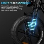 OUXI V8 Electric Bike Adults, Electric Mountain Bike with 750W Motor 48V 15Ah Removable Larger Battery 31MPH 20'' Fat Tire E Bike Shi-Mano 7-Speed Adult Electric Bicycles (Black)