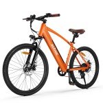 ACTBEST Core Electric Bike for Adults -468Wh Removable Built in Battery, Peak 750W Brushless Motor Mountain Ebike, 26X2.1 Tire Step Over Bicycle with 7 Speed, Max 50 Miles, Orange E-Bikes