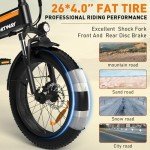HITWAY Electric Bike for Adults 20" x4.0 Fat Tire Electric Bicycle with 750W Motor, Foldable Ebkie with 48V 12AH Removable Battery E Bike Long Range 20-55mile with 7 Gears, UL2849 Certified