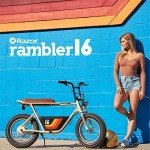 Razor Rambler 16 – 36V Electric Minibike with Retro Style, Up to 15.5 MPH, Up to 11.5 Miles Range, Wide, Rugged 16" Air-Filled Tires, Powerful 350 Watt Hub-Driven Motor , Tan