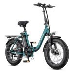 ENGWE 1125W Electric Bike for Adults, L20 2.0 20''×3.0'' Fat Tire Electric Bicycle 52V 13Ah Removable Battery Max Range 68Miles & 28MPH for Urban Commuters (L20 2.0, Green)