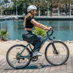 Jasion EB5 Plus Electric Bike, 480 WH Removeable Battery, 750W Peak Motor Electric Mountain Bike, 20MPH Ebike for Adults with Front Fork Suspension