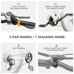 Heybike Race Max Electric Bike for Adults with 750W Peak Motor, 28mph Max Speed, 600WH Removable Battery Ebike, 27.5" Electric Mountain Bike with 7-Speed and Front Suspension