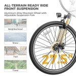 Heybike Race Max Electric Bike for Adults with 750W Peak Motor, 28mph Max Speed, 600WH Removable Battery Ebike, 27.5" Electric Mountain Bike with 7-Speed and Front Suspension
