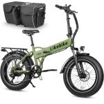 Cityfun Folding Electric Bike Adults,500W Motor (Peak 720W) Ebike with 20" x 4.0" Fat Tire,48V 10.4Ah Removable Battery Hidden,Electric Mountain Bike,UL 2849 Certified,Commuting E-Bike,7-Speed