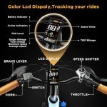 VELECTREC Electric Bike for Adults, ebikes for Adults for Blue