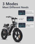 HAPPYRUN Electric Bike for Adults, 20" Fat Tire Ebike with 1500W Brushless Motor/ 48V 18Ah Removable Battery, Up to 30MPH / 68 Miles, 7-Speed Transmission UL Certified (G50) (G50) (G50)