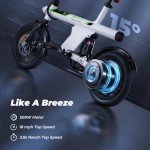isinwheel U1 Electric Bike for Adults 750W Peak Motor, 20 mph Folding Ebike, 14" Adults Electric Bicycles with Smart Uphill, 280.8Wh Battery, 25 Miles PAS Range, Mini E Bikes for Adults and Teens