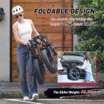 Windone S16 Electric Bike for Adults, 750W Peak Motor Ebike with 48V/13Ah Removable Battery, Max 22MPH Speed & 50 Miles Range (PAS), 16" x 4.0 Fat Tire and Shock Absorber,UL Certified
