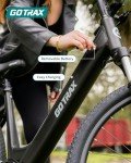 Gotrax Dolphin 26" Electric Bike, Max Range 30Miles(Pedal-assist1)&20Mph Power by 350W, 5 Pedal-Assist Levels&Front Suspension, 7-Speed&Boost Mode, City E-Bike for Adult Leisure Riding/Commuting White