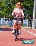 Gotrax NEPHELE 16" Folding Electric Bike, Max Range 28Miles(Pedal-assist) &15.5Mph Power by 350W Motor, Front Suspension&Adjustable Seat and Handlebar, Commuter Electric Bicycle for Adult/Teens Orange