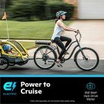 Schwinn Mendocino Electric Cruiser Bike for Adults, 20MPH eBike, Up to 35-55 Miles on a Single Charge, 26-Inch Wheels, 6-Speed, Pedal Assist with Throttle, Charcoal Grey