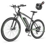 ANCHEER Hummmer Electric Bike for Adults 27.5'' Peak 750W Electric Mountain Bike/Ebike, 3 Hours Fast Charge, 55 Miles Electric Bicycle with 48v/499Wh Battery, LCD Display, 21/24 Speed Gears