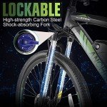ANCHEER Hummmer Electric Bike for Adults 27.5'' Peak 750W Electric Mountain Bike/Ebike, 3 Hours Fast Charge, 55 Miles Electric Bicycle with 48v/499Wh Battery, LCD Display, 21/24 Speed Gears