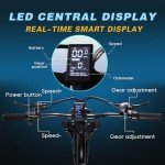 DRIFT.SLIDE 1500W Peak Power Electric Bike for Adults, 28 MPH 60 Miles Electric Moped Style Bike, 48V 20.8 Ah UL 2849 Removable Battery, 7 Speed 20" All Terrain Fat Tire Ebike (J1)