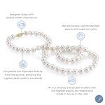 White Freshwater Cultured Pearl Necklace, 24" Matinee Length