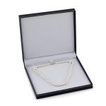 White Freshwater Cultured Pearl Necklace, 24" Matinee Length