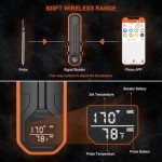 Wireless Meat Thermometer - Digital Cooking Thermometer