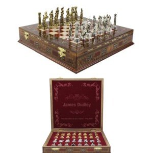 11" Custom Chess Set - Personalized Gift Idea