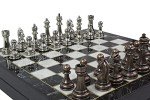 Customized 14" Chess Set with Metal Figures - Perfect Gift