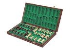 Elegant Wooden Chess Set with Board and Storage