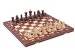 Elegant Wooden Chess Set with Board and Storage