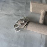 Sterling Silver Thick Pyramid Ends West Indian Bangles