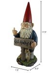 Large DWK Flipping Off Angry Outdoor Gnome - 18