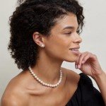 White Freshwater Pearl Necklace with Gold Clasp | VIP Quality